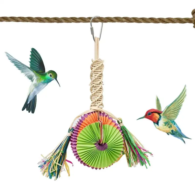 Bird Training Toys Multipurpose Parrot Puzzle Toys Chew Hanger Small Animal Activity Game Funny Parakeet Shredded Paper For