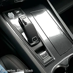 Carbon Fiber for Peugeot 508 2019-2023 Car Film Interior Stickers Center Console Gear Dashboard Air Door Handle Lift Panel