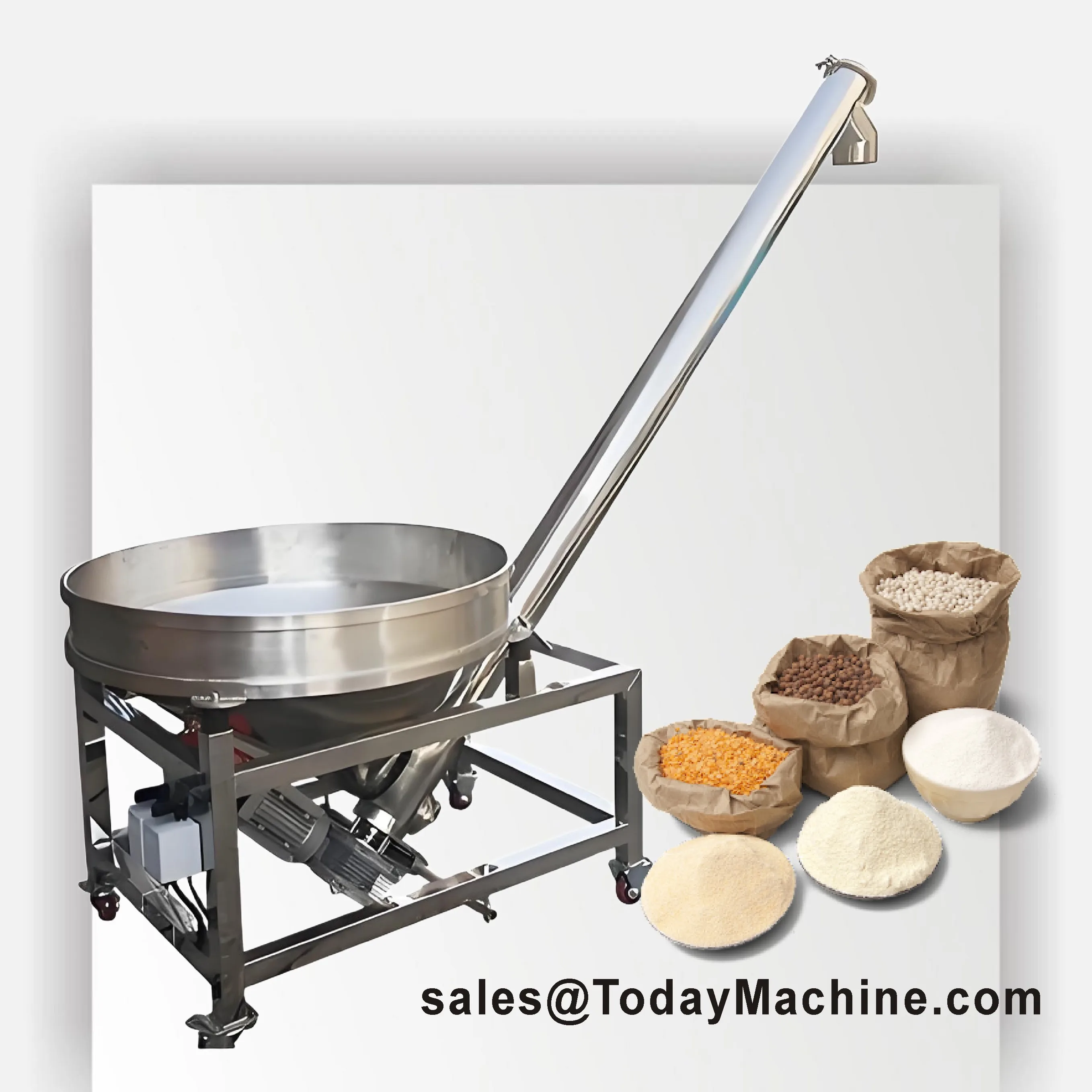 Factory Stock Stainless Steel Screw Conveyor Shaftless Screw Conveyor Screw Conveyor for Powder