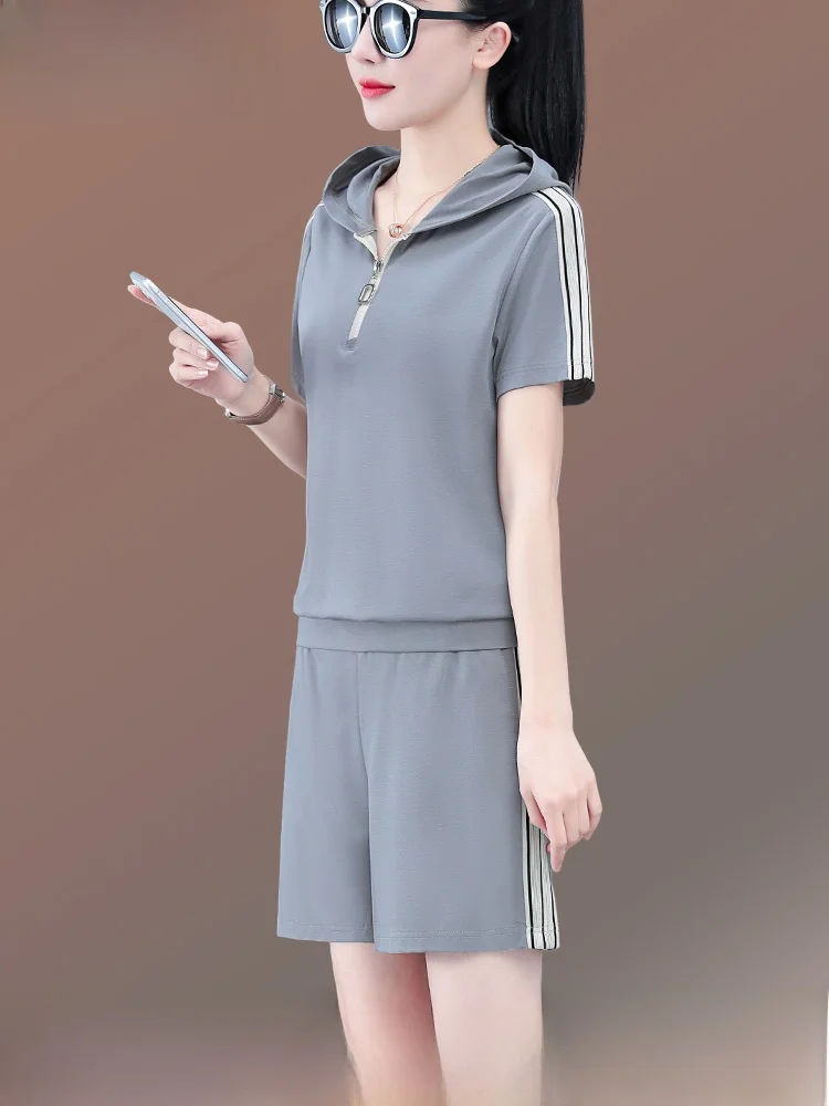 

Комплект спортивной одежды TUCANO Qui Dry для женщин, лето 2026: модный комплект из двух предметов из ледяного шелка с коротким рукавом, удобный и дышащий