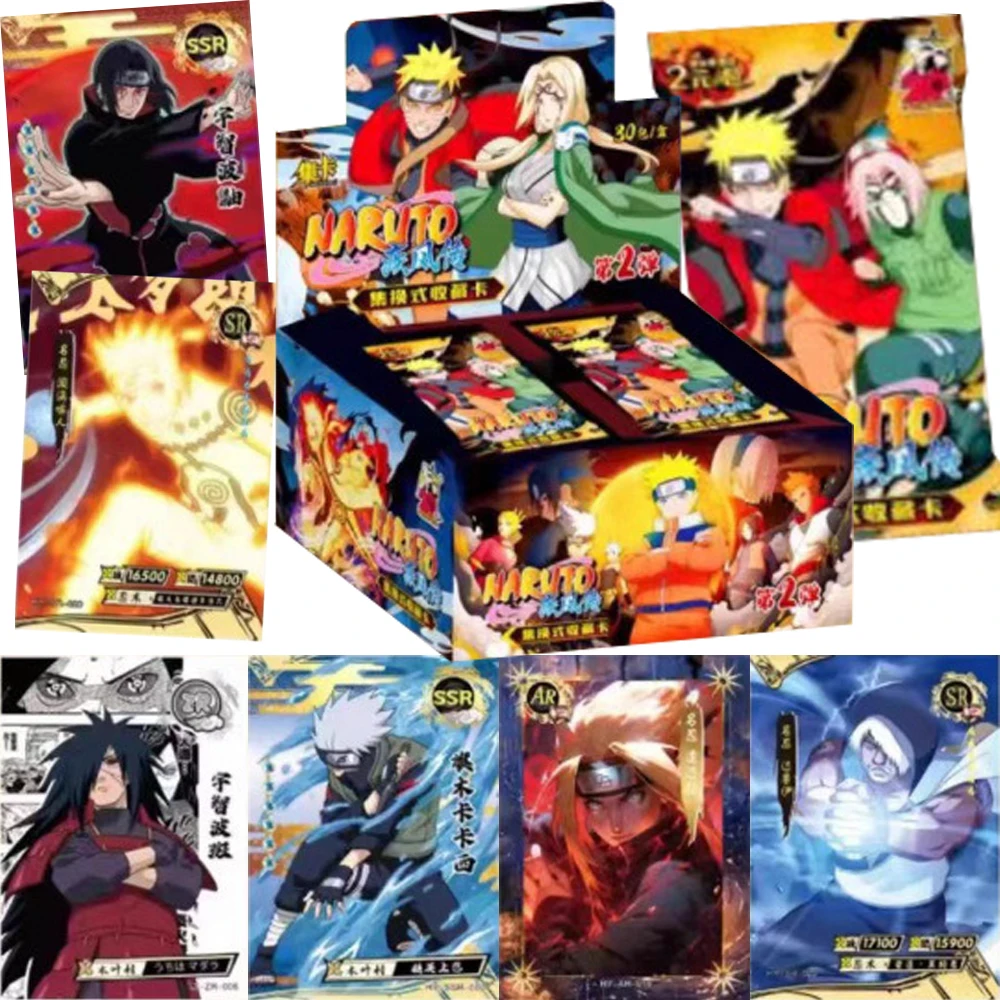 Popular Hot Blooded Anime Naruto Collection Cards Hatake Kakashi Uchiha Itachi Cool Handsome SSR Special Effects Cards Toy Gifts