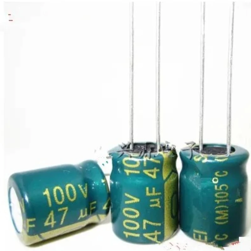 100PCS 100V 47UF 47UF 100V Electrolytic Capacitors volume: 10X13 best quality