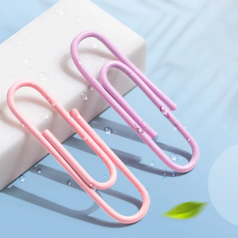 320 stuks kleur paperclips kantoorbenodigdheden paperclip grote bestand bladwijzer paperclip organisator briefpapier roestvrij staal