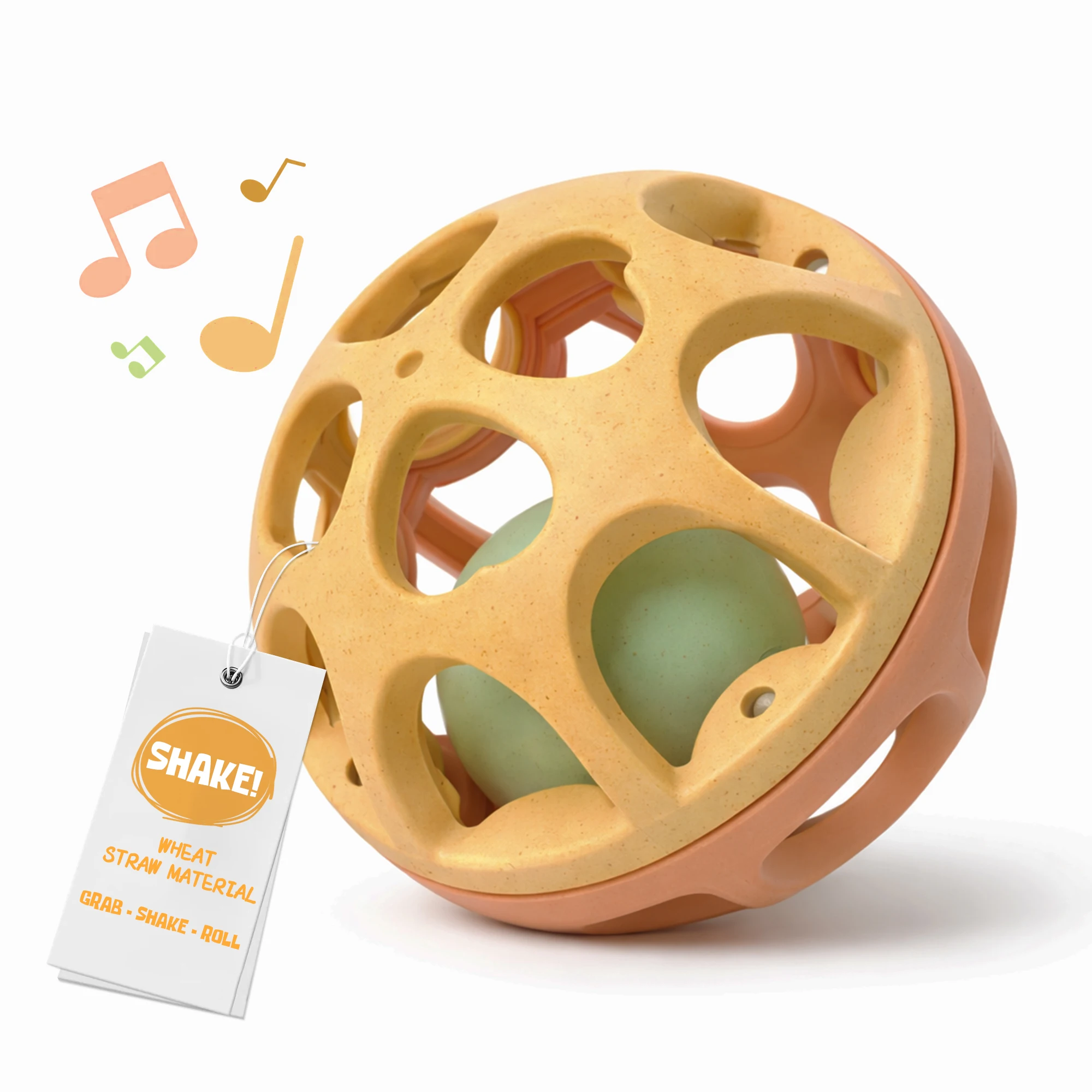 

Sensory Rattle Balls Textured Baby Teething Sensory Montessori Toys Soft Chew Toy for Babies Developmental Newborn Baby Toys