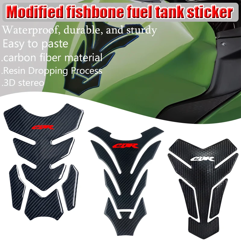 Motocicleta cromo cbr hrc decalque tampa do tanque de combustível capa adesivo almofada para ho @ ndda cbr600rr cbr1000rr repsol cbr900 cbr929 cbr954 cbr250