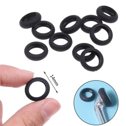 10pcs Flat Earphones Silicon Rubber Ring Case Flexible Earphone Shell Cover for 15mm Earphones