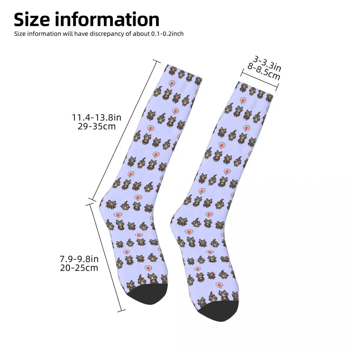 Stardew Valley GreyGray Cat Socks Harajuku Stockings All Season Long Socks Accessories for Unisex Christmas Gifts