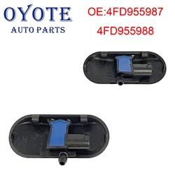 OYOTE 4FD955987 4FD955988 1Pair Left Right Windshield Washer Nozzle Jet For Audi A2 A3 8P 2003 - 2013 A4 S4 B6 B7 A6 S6 A8 RS4