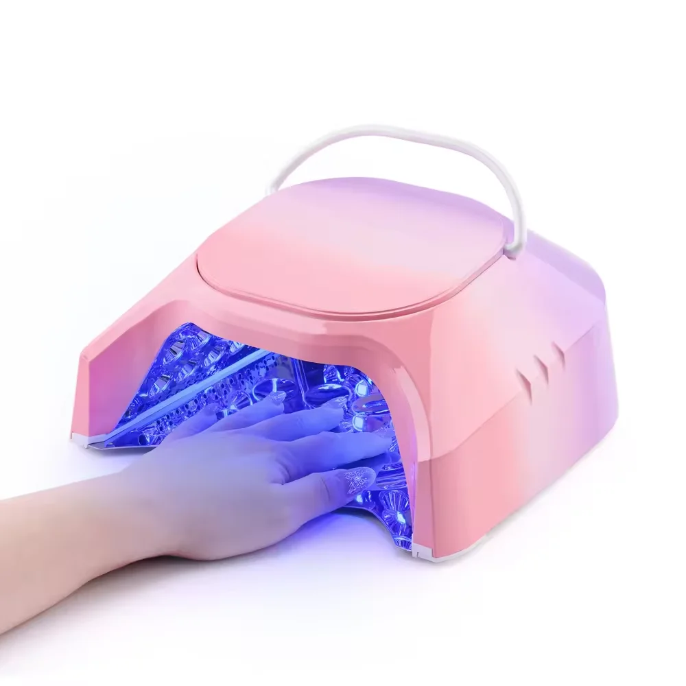 2025 ใหม่นวัตกรรม 86W Dual Light GEL Lacquer เครื่องเป่า UV Light สําหรับเล็บไร้สายเล็บ UV LED โคมไฟจับ