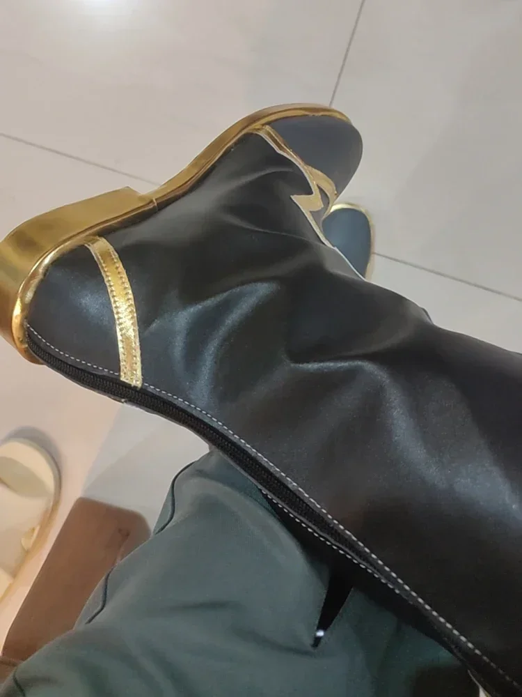 Anime Honkai:Star Rail Imbibitor Lunae Dan Heng Hohe Stiefel PU Leder Metall Schnalle LacesHeels Stiefel Cosplay Schuhe Für Jungen Mädchen