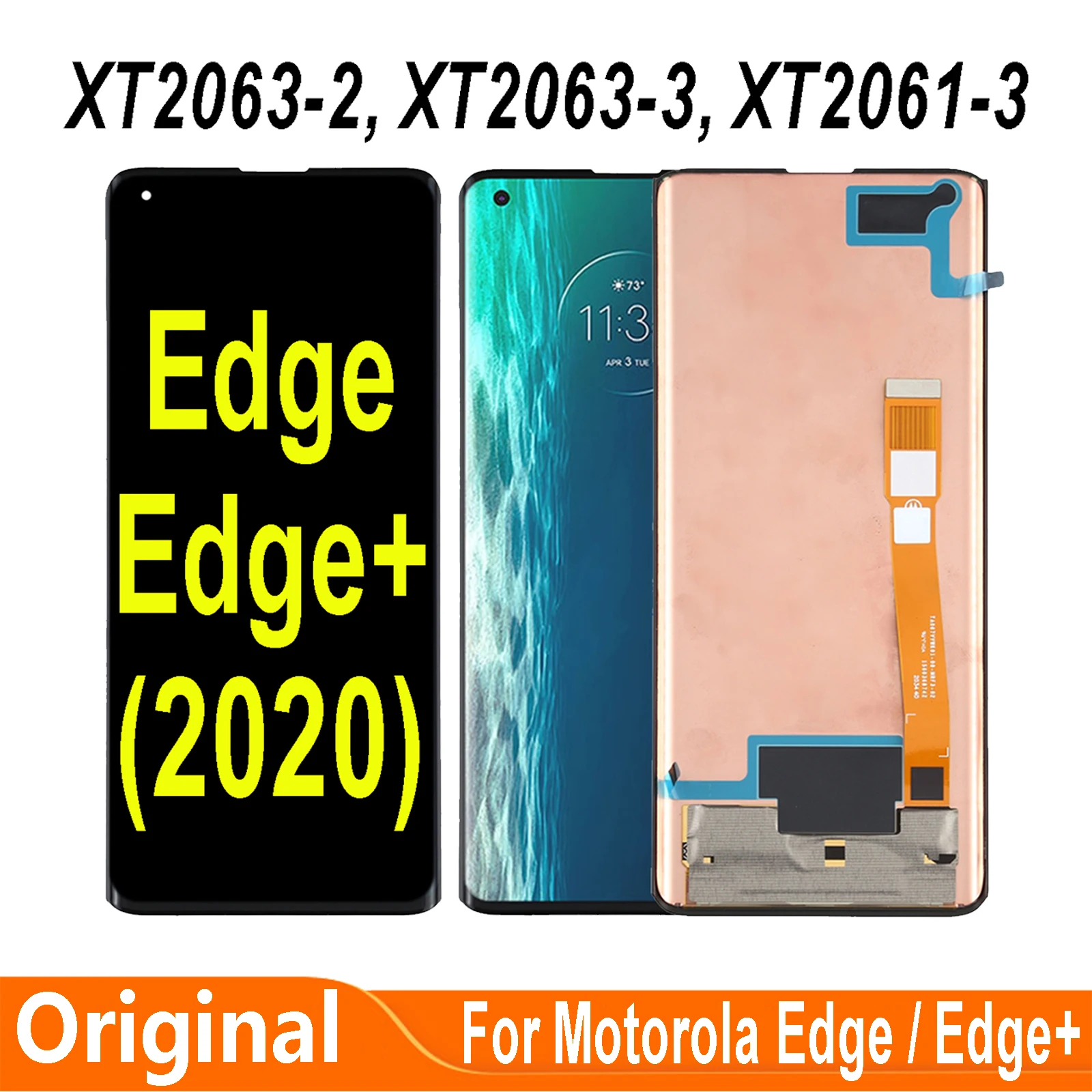 Pantalla LCD de 6,7 pulgadas para móvil, montaje de digitalizador con pantalla táctil, para Motorola Edge + 2020 Edge Plus, XT2061-3, XT2063-2, XT2063-3