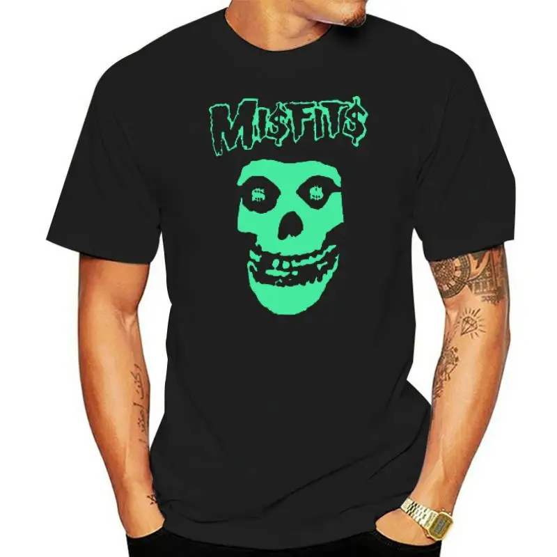 Black Misfits T Shirt Knock Off Misfits Tee Dollar Sign Screen Printed Misfits Parody T Shirt Misfits Skull Neon Green T Shirt