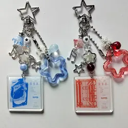 Handmade wave to earth beaded keychain star fairy core keychain