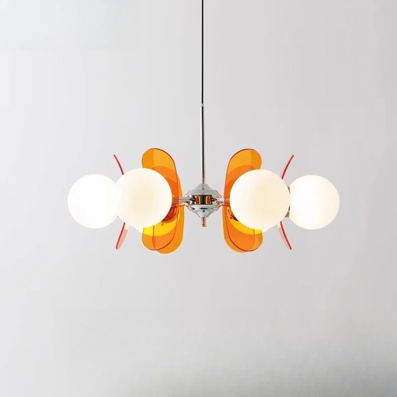 

Living room chandelier Nordic modern medieval color acrylic dining room study