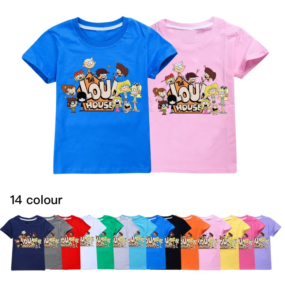 

New Fashion Loudhouse Boys T-shirt Girls T Shirt Summer Cotton Kids Tops Cartoon Graphic Tees Funny Children O-neck Tshirt543