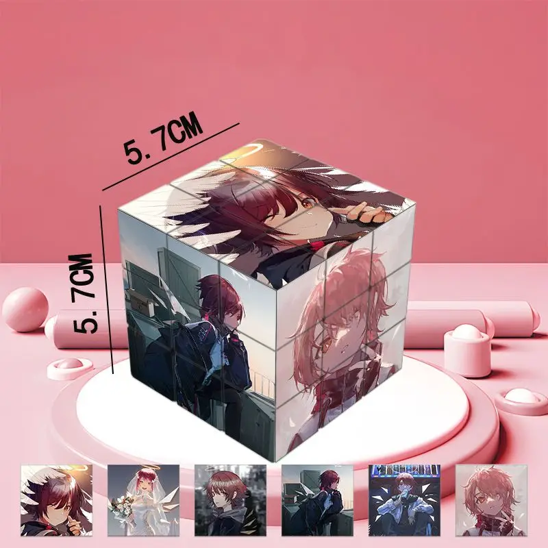 فرسان Exusiai أنيمي المكعب السحري الكرتون متعة الإجهاد الإغاثة لغز المهنية السلس سرعة لعبة اللعب الهدايا