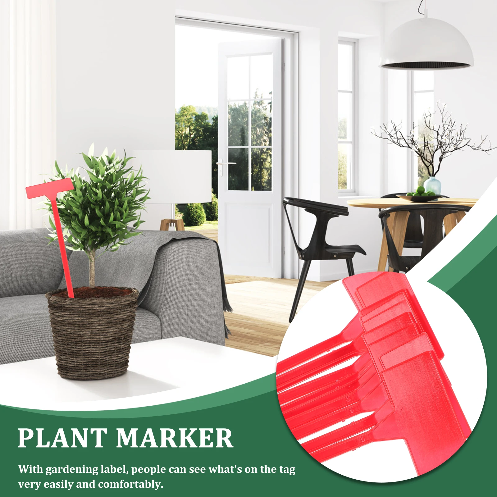 

10pcs Plant Labels Garden Tags Nursery Markers Reusable Waterproof Durable Foldable Seedlings Identification Size S