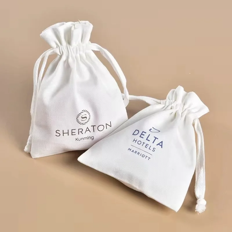 Hot selling cotton bags reusable all packaging bags cotton drawstring jewelry pouch bag