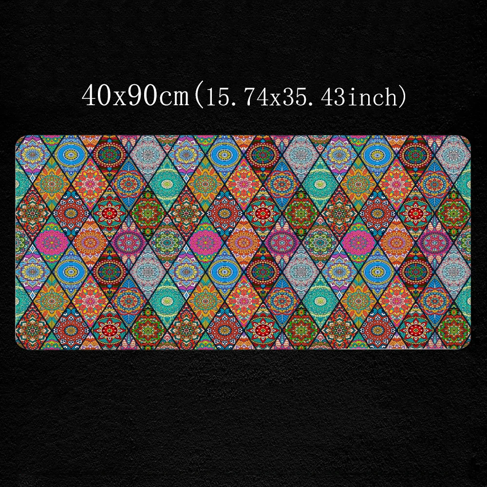 Gaming Pc Setup Accessories Moroccan Pattern Mousepad Gamer 900x400 Mouse Pad Large Computer Table Desk Mat Mats Office Xxl Pads