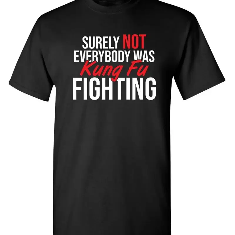 Surely Not Everybody Was Kung Fu Fighting Sarcastic Novelty Funny T Shirt
