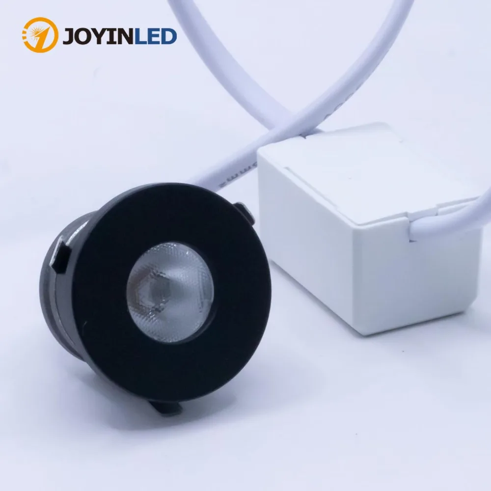 

JOYINLED 1W Led Downlight Mini Spotlight 85V-265V Indoor Display Jewelry Counter Recessed Spot Lights Warm White 3000K Dimmable