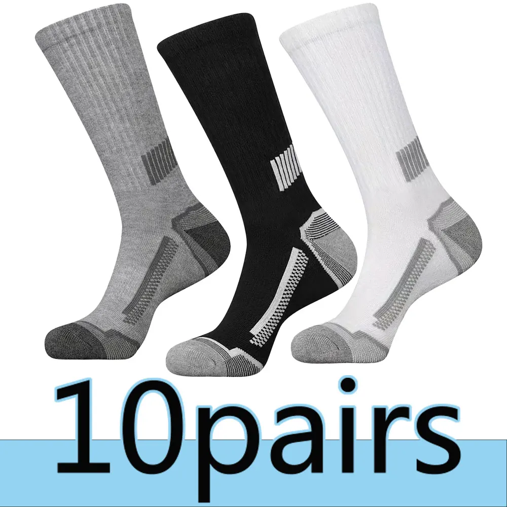 10 pairs of 2025 new combination mid length socks for casual sports, both men and women