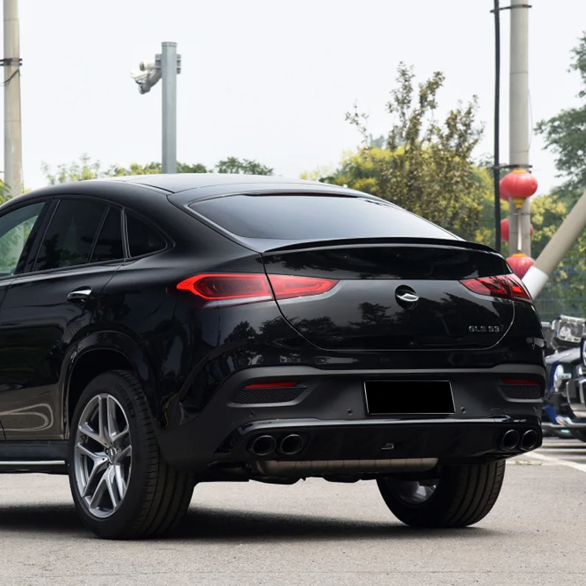 لمرسيدس 2020-2025 بنز GLE كوبيه C167 GLE350 GLE400 GLE450 GLE53 AMG المفسد الخلفي الجناح الذيل ضبط الجذع اكسسوارات السيارات