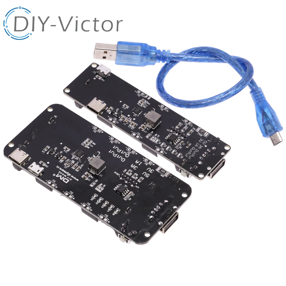 18650 Lithium Battery Shield V8 Mobile Power Expansion Board Module 5V/3A 3V/1A Micro USB For Arduino ESP32 ESP8266