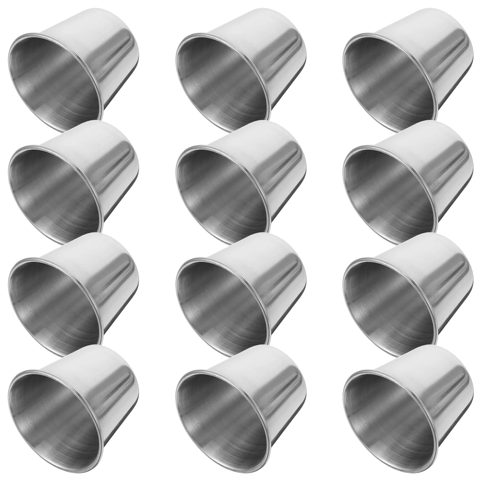 

12pcs Stainless Steel Shot Cups 45Ml Durable Shatterproof Liquor Tumbler For Whisky Vodka Coffee Bar Kitchen Use
