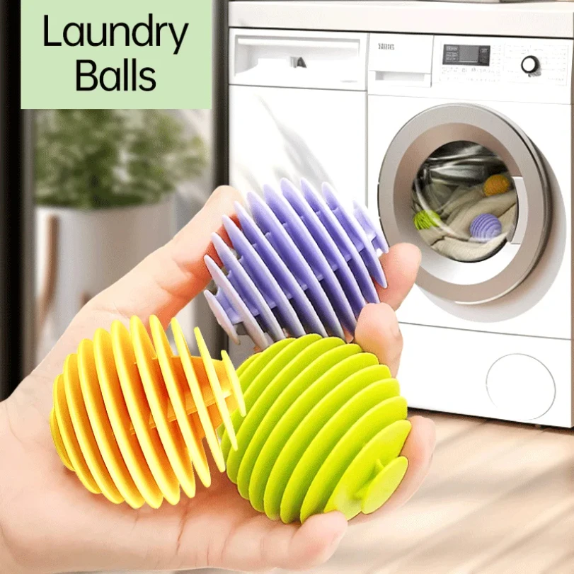 

Reusable Laundry Ball Silicone Clothes Hair Cleaning Ball Soft Anti-wrap Laundry Ball Household Washing Machine Dryer Balls