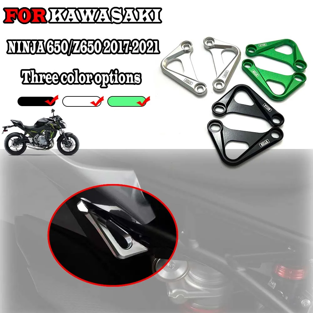 FOR KAWASAKI NINJA 650 Z650 2017 2018 2019 2020 2021 Rear Subframe Racing Hooks Tie Down Holder Billet