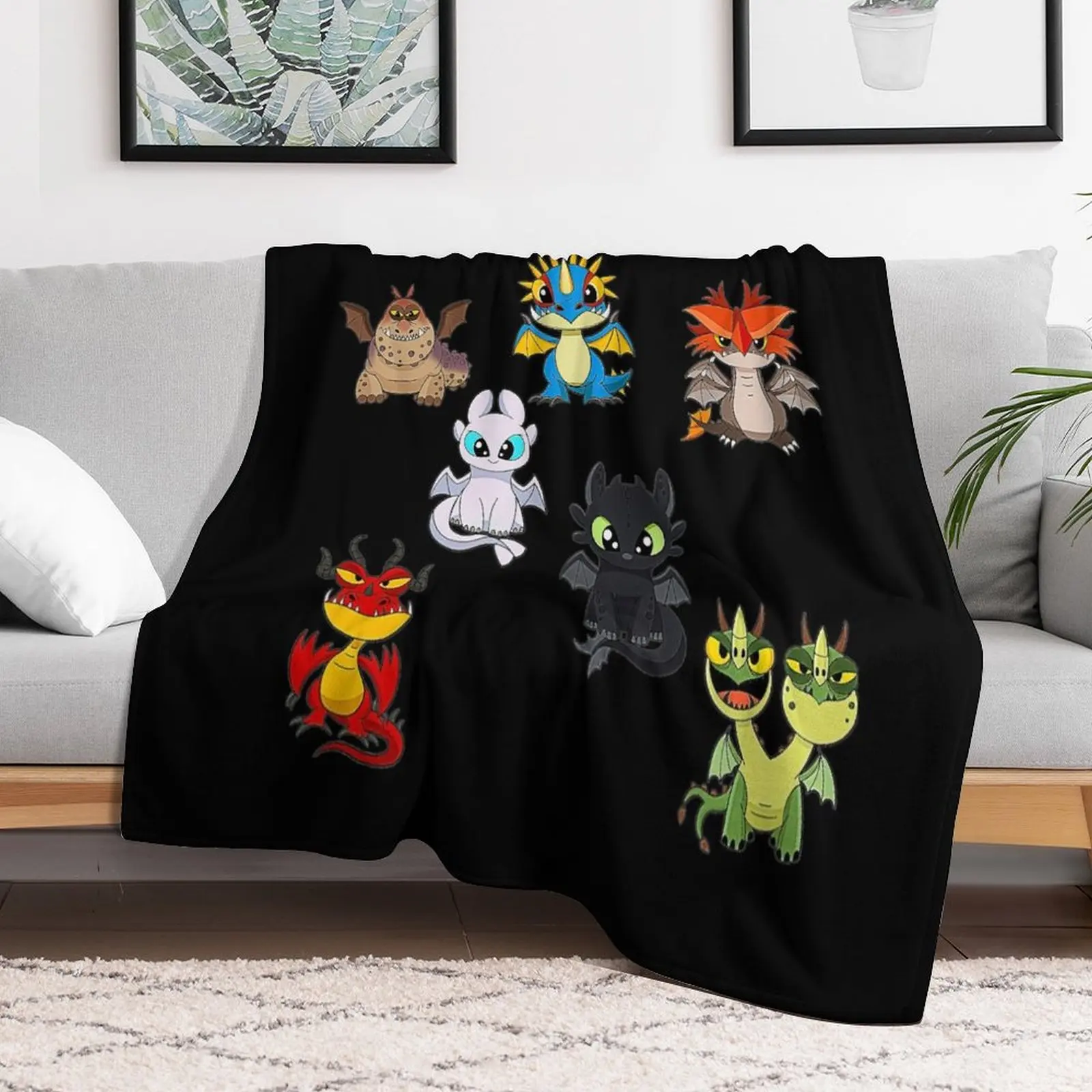 How To Train Dragon Throw Blanket decorative blankets and throws Blankets