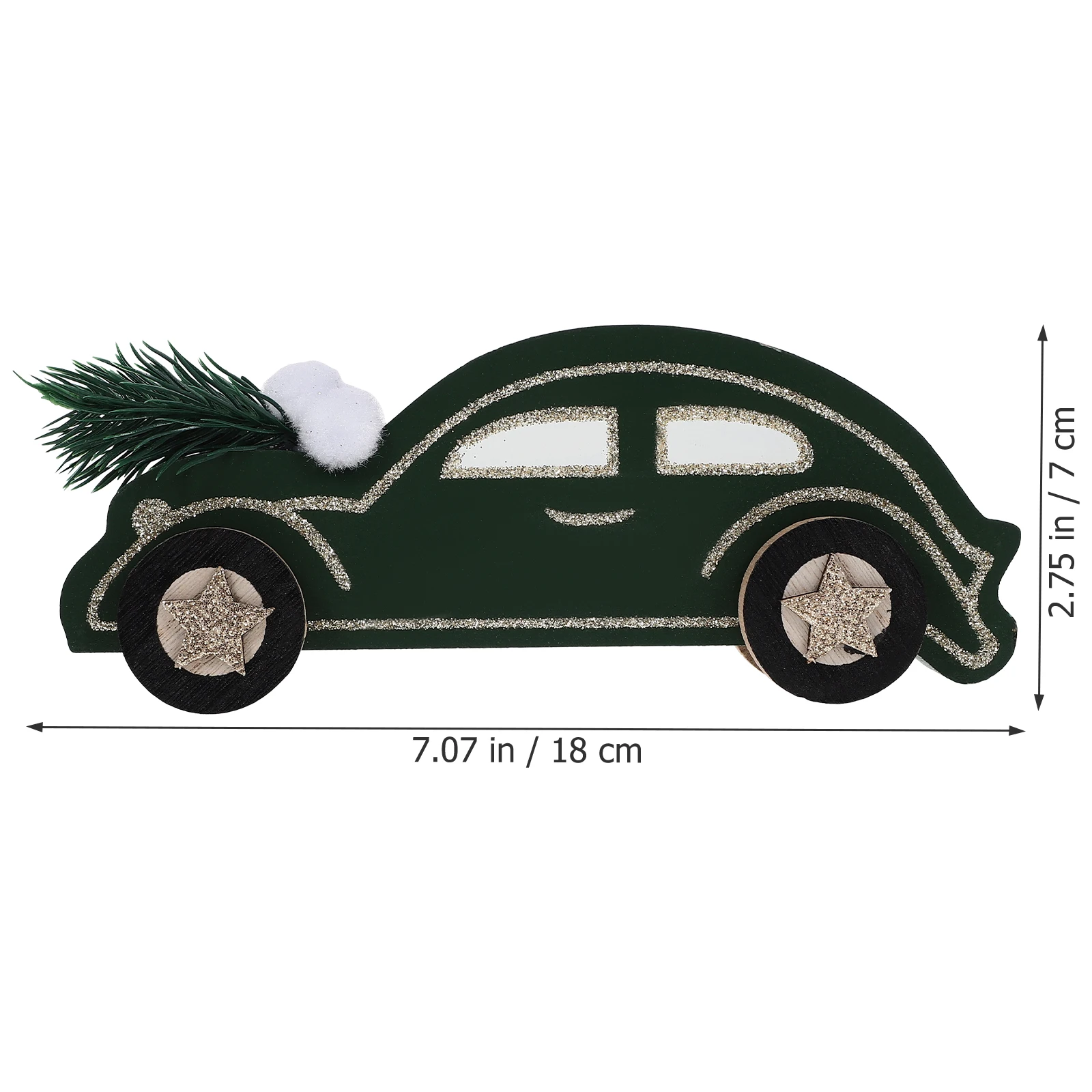 

Christmas Car Decoration Wooden Top Home Ornament Desktop Xmas Decor Festive Centerpiece Wood Car Table Sign Party Decoration