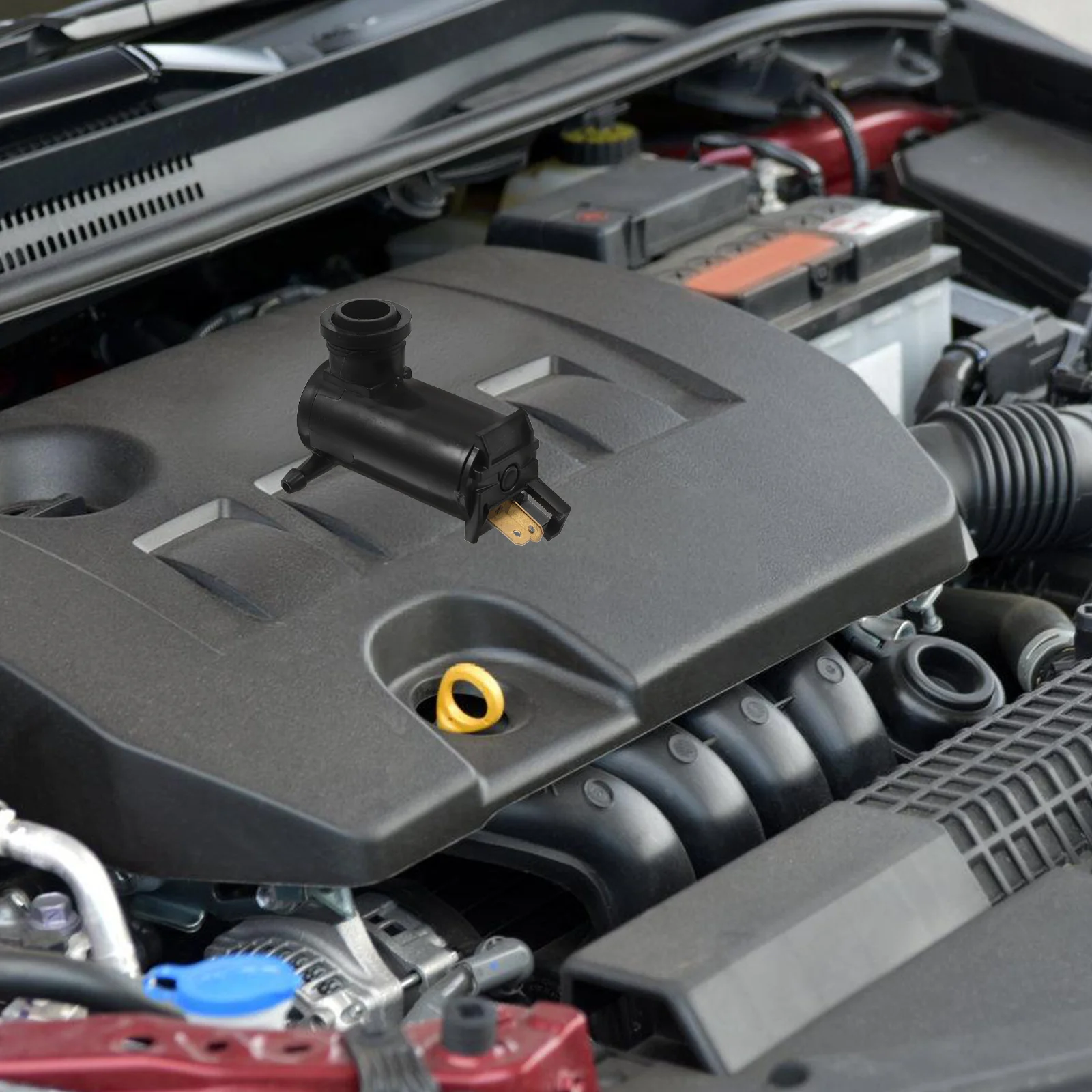 

Spray Windshield Washer Pump 12V Universal Replacement Auto Car Washer Fluid Pump Powerful Durable Motor Efficient Cleaning