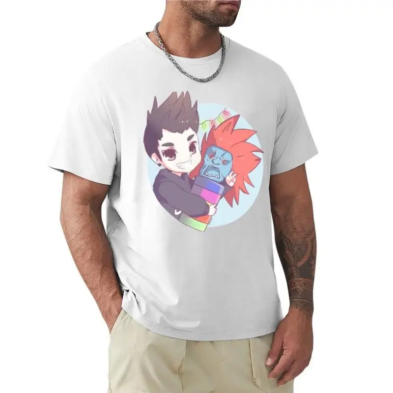 mens t-shirts cotton teeshirt Auron & Rodolfo T-Shirt o-neck t-shirt anime clothes mens clothing