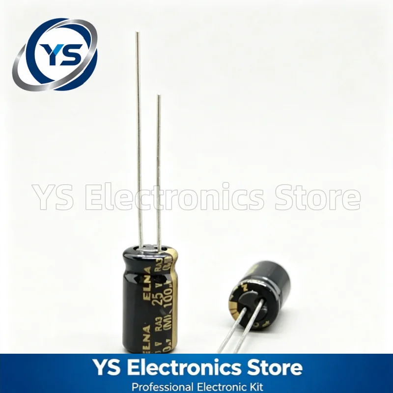 20-200pcs ELNA RA3 Series 25V100UF 6.3x11mm RA3-25V101MF3# 100UF25V 25V 100UF Audio Electrolytic Capacitor New and Original 20%