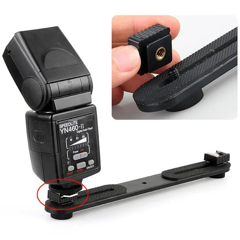 1PCS แฟลช Hot Shoe Mount Adapter Speedight แฟลชเย็น Hot Shoe Bracket Mount Adapter 1/4 "สกรูสําหรับสตูดิโอขาตั้งกล้อง