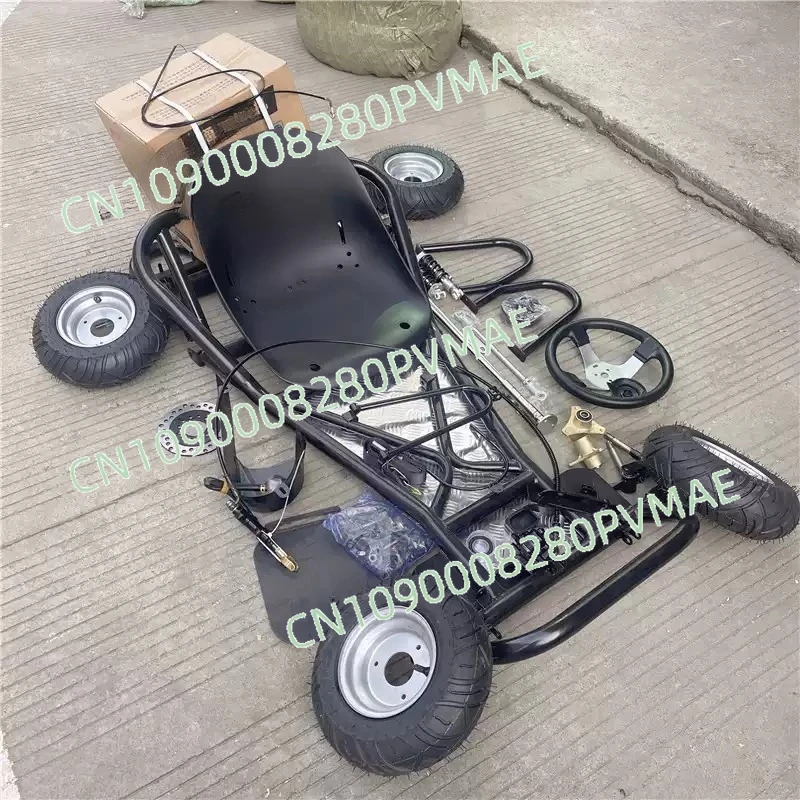 

168CC Modified Drift Go Kart Complete Frame Kit – Road Tire Assembly & Four‑Wheel Motorcycle Accessories