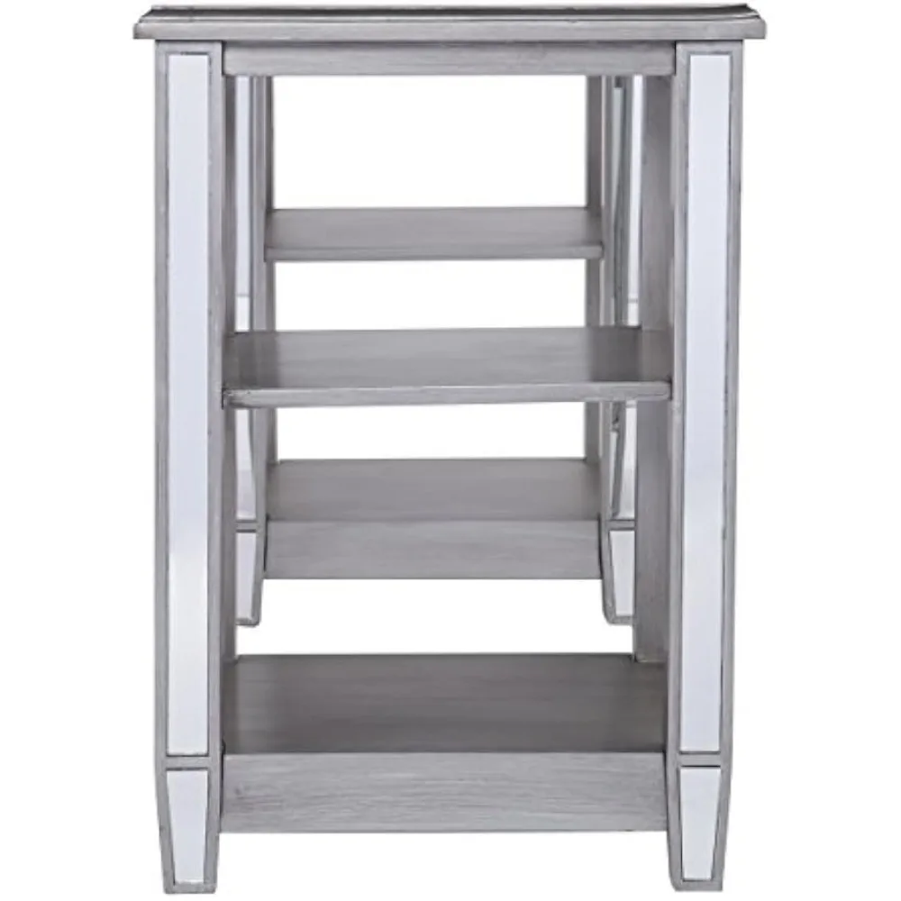 scrivania con specchio wedlyn, argento