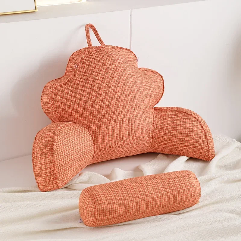 

Wide and high reading pillow Removable jacket Bedside pillow Backrest Princess neck protector Waist bedroom sofa cushion