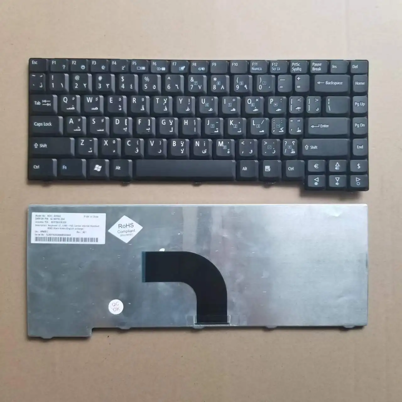 

New Arabic Keyboard For Acer Aspire 2930 2930Z TM 6293 AR لوحة المفاتيح . Keyboard Black NSK-AH00A 9J.N0F82.00A