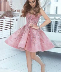 Beading Crystal Sequins Cocktail Dresses Hot Sale Homecoming Dress Woman Elegant Wedding Prom Gowns Elegant Graduation Dress