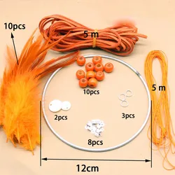 REGELIN 12CM Dream Catcher DIY Set Reve Circle Rings Findings Hanging Round cercle metal pour attrape reve Net Jewelry DIY