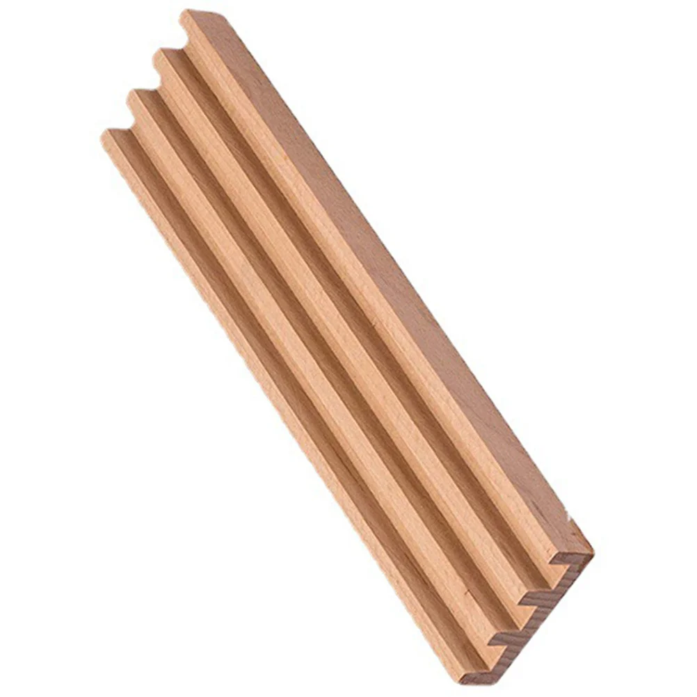 Support de dominos en bois naturel, plateau organisateur multi-fentes pour jeux de dominos, support de bureau lisse, accessoires de jeu