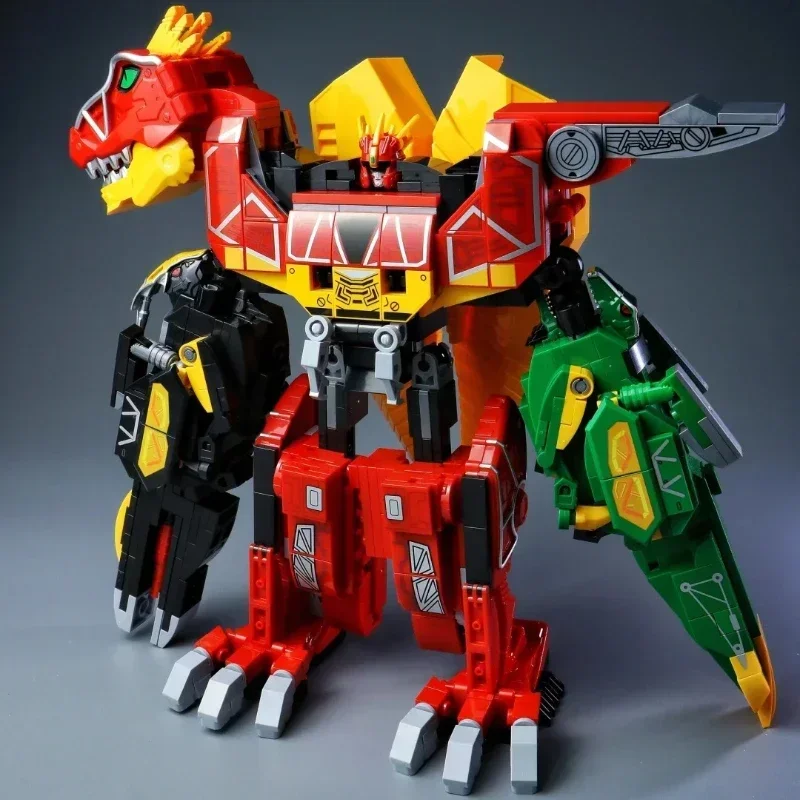 

Keeppley Zyuden Sentai Series Building Blocks 3 in 1 Mecha Dragon God Dinosaur Model Educational Toy Splicing Ornaments Gift