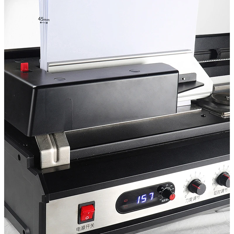 

480B Glue Binding Machine Fully Automatic Desktop Hot Melt Adhesive binding machine Tender Book Document Binding Machine Office