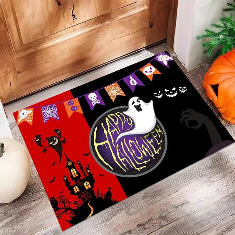 Halloween Mat Decoration   Non Slip  Washable  Suitable For Outdoor/Indoor/Front Door/porch/Farmhouse/Entrance/Courtyard Use