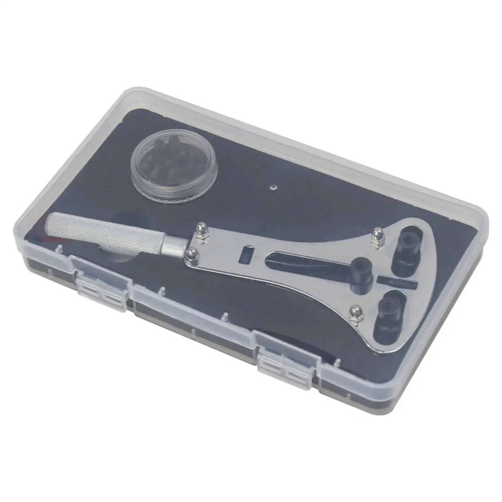 Three-Prong Watch Case-Back Opener Compact for Workbench, Hobbyists