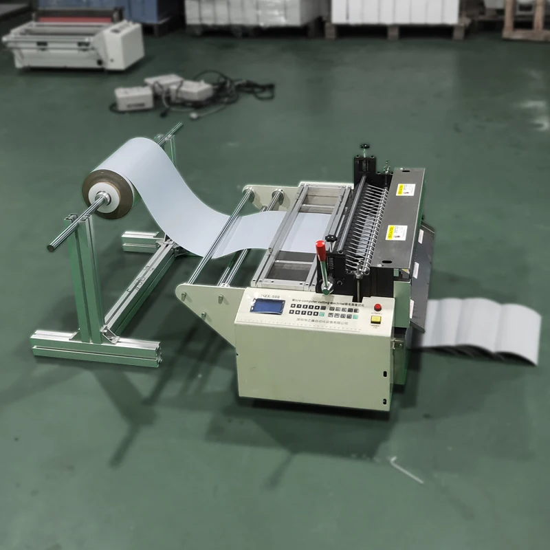 

Automatic Tape Cutting Machine 100mm-600mm for Fabric Bubble Film Copper Foil Kraft Paper PVC Film Precision Cutting