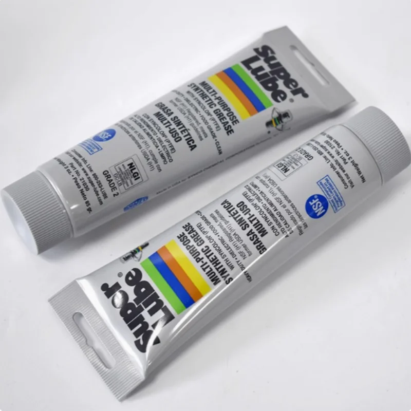 Original FOR Super Lube 21030 Multi-Purpose Synthetic Grease PTFE Lubricant NSF Food Grade Grease for Track Hinge Chain Oz Tube